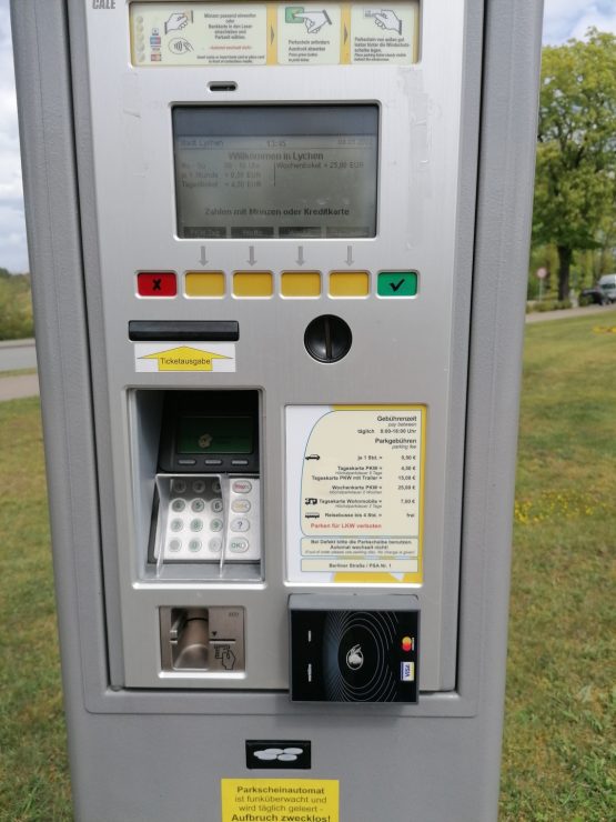 Ticketautomat, Foto: Touristinformation Lychen, Lizenz: Touristinformation Lychen